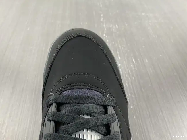 Rep Husky (2016) Retro Jordan 5 Black Metallic 845035-003 0612